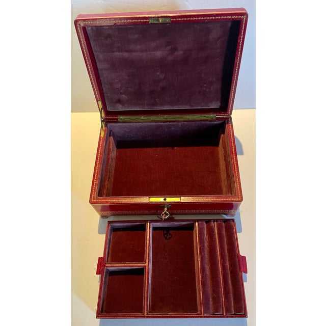 Mid 20th Century Mid 20th Century A. Casciani Roma Leather Jewelry Box For Sale - Image 5 of 9