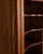 Brown Vintag Industrial Style Wooden Rolling Shutter Filing Cabinet, 1940s For Sale - Image 8 of 18
