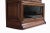 Mission 3 Stack Oak Barrister Bookcase - Beveled Glass Walnut For Sale - Image 13 of 14