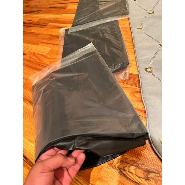 Late 20th Century Set of 8 Davis Cabinet Solid Walnut Traditional Queen Anne Style Dining Chairs With Parson Upholstery For Sale - Image 10 of 11