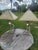 1950s Mid-Century Modern Atomic Brutalist Majestic Lamp Set ~ Original Fiberglass Shades For Sale - Image 17 of 18