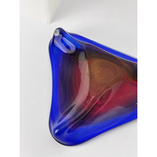 Vintage Italian Murano Glass Bowl, 1970s For Sale - Image 4 of 10