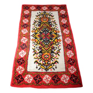 Mid-Century Czechoslovakian Runner Rug, 1960s For Sale