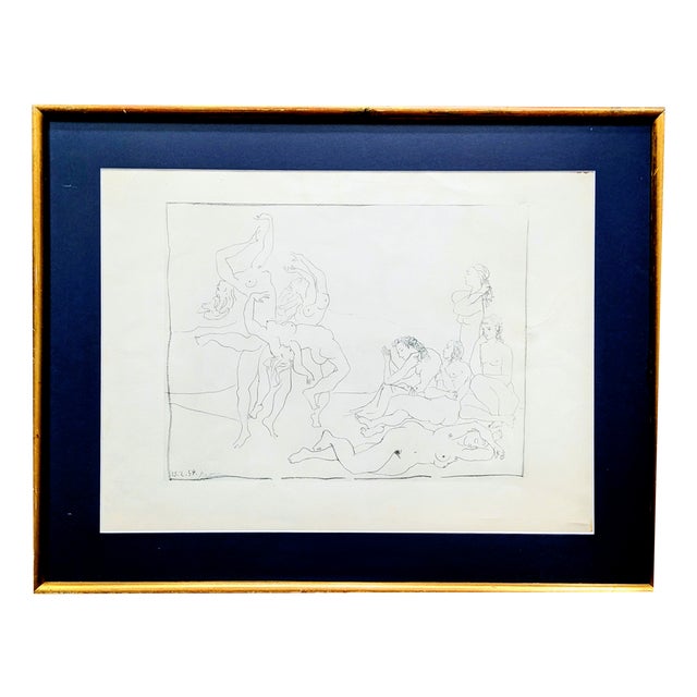 Pablo Picasso, Danses, Nudes, Lithograph, 1954 For Sale