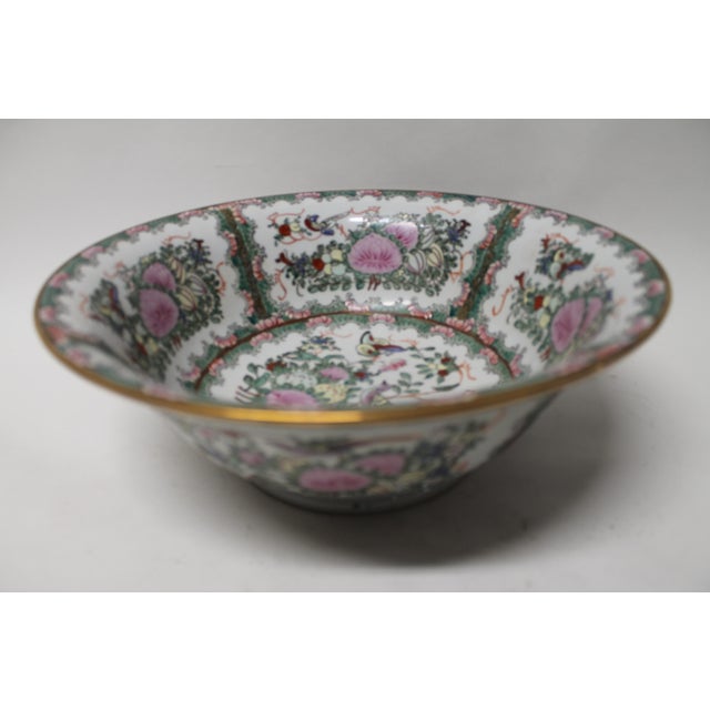 Mid 20th Century Mid Century Famille Rose Chinese Porcelain Bowl For Sale - Image 6 of 10