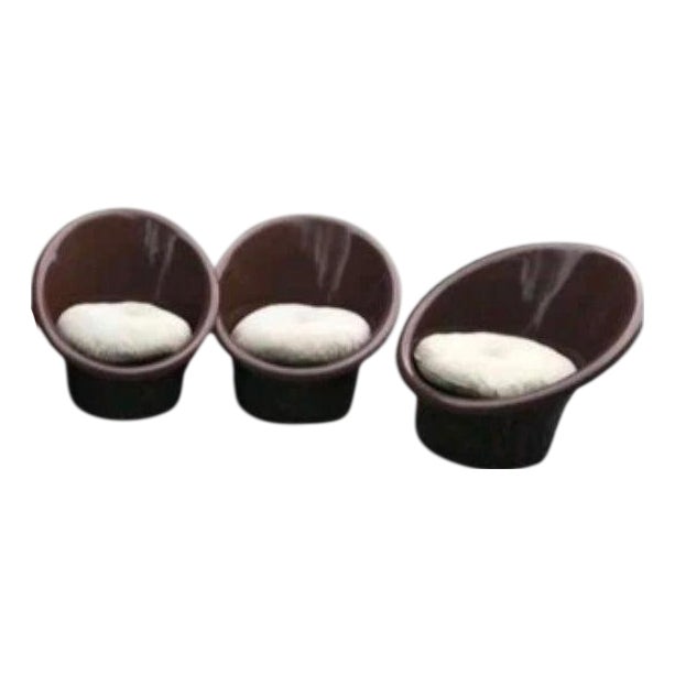 Skopa Armchairs by Ole Gjerlov Knudsen & Torben Lind for Ikea, 1970s, Set of 6 For Sale