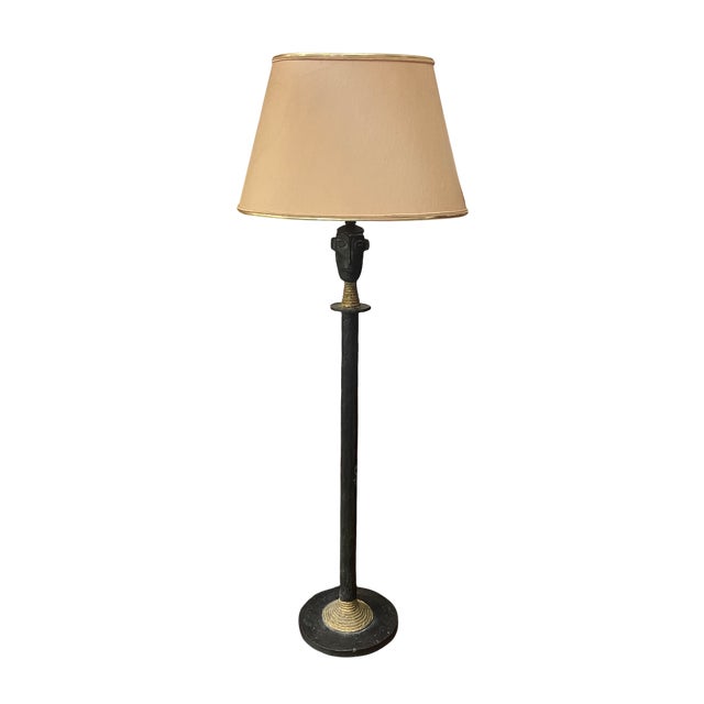 Wood Tribal Floor Lamp, 1950s For Sale - Image 7 of 7