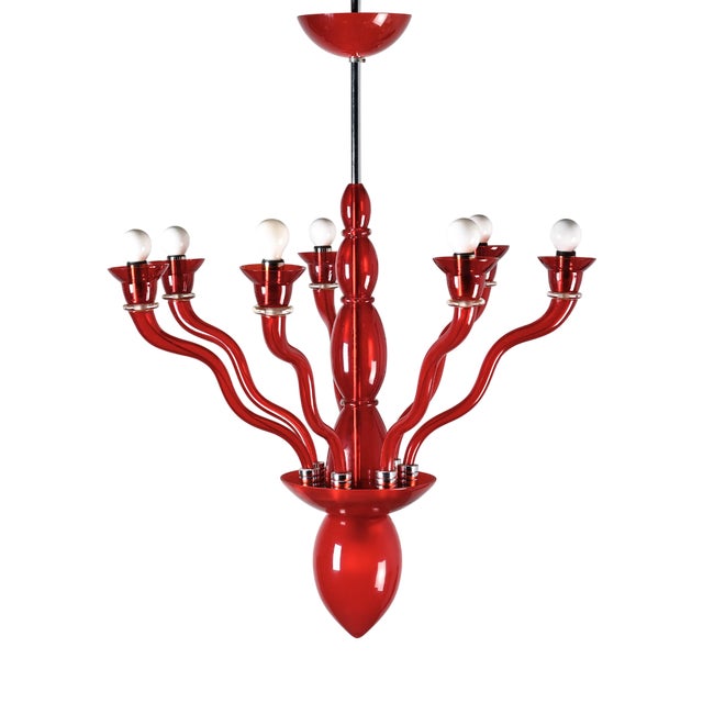 Gaia Chandelier by Ernesto Gismondi for VeArt, Italy, 1980 For Sale