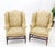 Pair of Deep Profile Antique Wing Arm Chairs Mahogany Legs Federal Style For Sale - Image 10 of 18