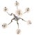 Mid 20th Century Delft Blue & White Porcelain Floral Hanging Chandelier Light Fixture 6 Arm For Sale In West Palm - Image 6 of 10