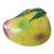 Large Vintage Chinese Green and Pink Glazed Ceramic Peach Altar Fruit For Sale
