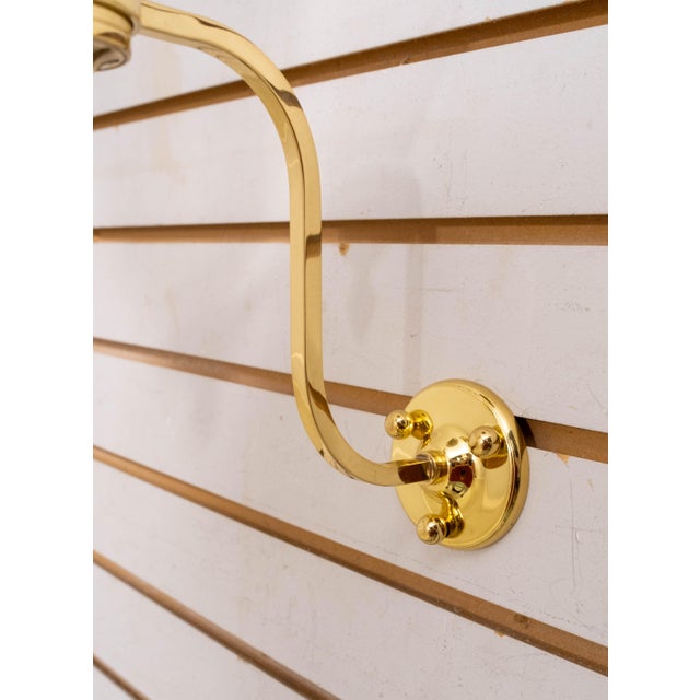 Colonial Style Brass Wall Hanging Candlestick For Sale - Image 12 of 13