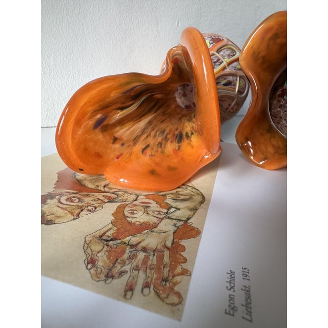 Modern Central European Studio Art Glass Sculptural Vase Set, 1980s, Set of 2 For Sale - Image 3 of 15
