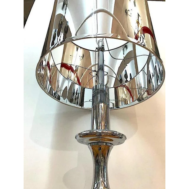 Mid-Century Modern 1970s Italian Large "Candlestick" Style Floor Lamp For Sale - Image 3 of 12