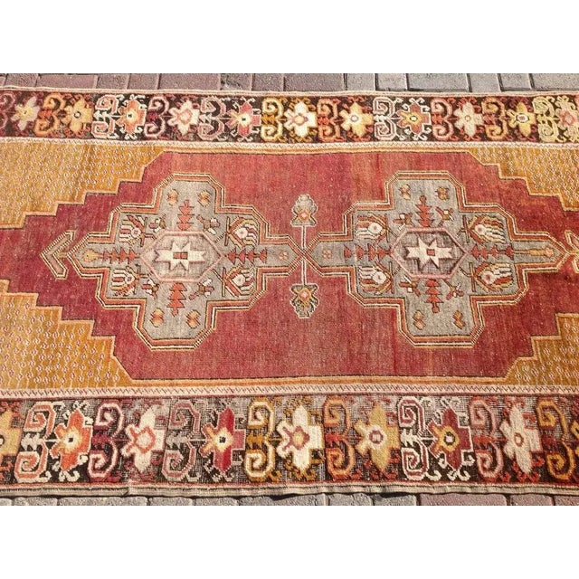 Mid-Century Modern 1960's Handknotted Rug - 48"x94" For Sale - Image 3 of 6