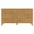 Spritely Home Accent Furniture Mendel 60 in. W Rectangular Wood 6 Drawer Dresser, Light Oak For Sale - Image 4 of 8