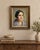 Original female portrait painted in oil on a wooden panel, dating from around the 1930s. The work is particularly striking...