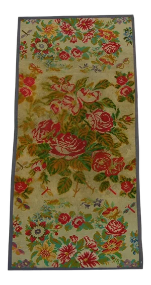 1920s Antique Needlepoint Runner