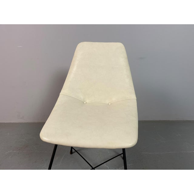 Rare mid-century Aster side chair designed by Augusto Bozzi for Saporiti Italia, Italy, circa 1950s. A beautifully...