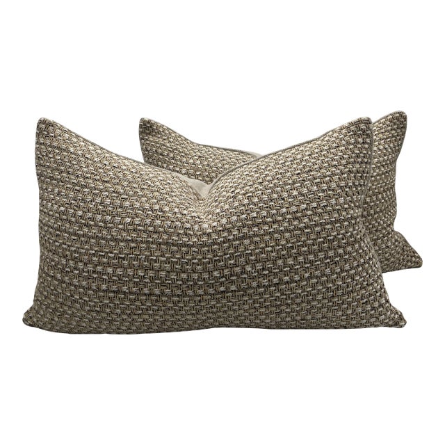 Misia La Fleche Dor Sépia Pillows- A Pair For Sale