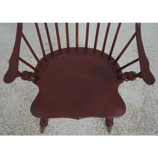 Dr Dimes Crackle Painted Finish Windsor Armchair For Sale - Image 9 of 18