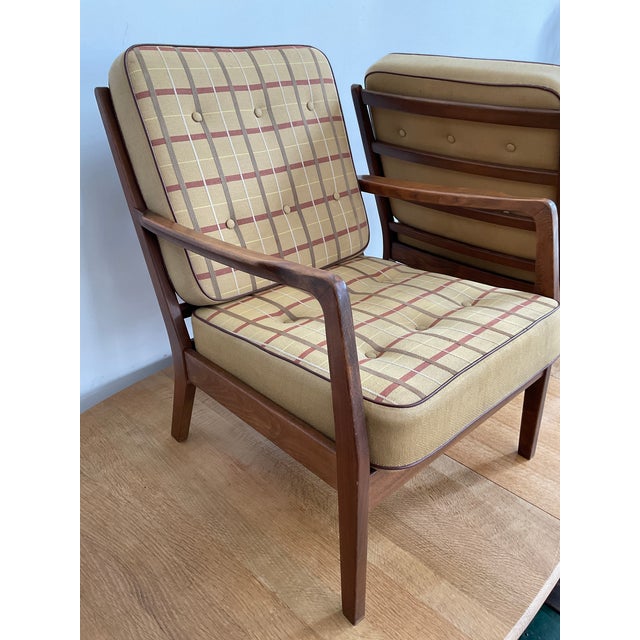 Pair of Mid-Century Modern Ole Wanscher Danish Armchairs For Sale - Image 16 of 18