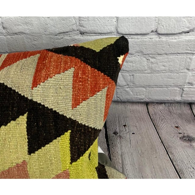 Turkish 16 x 24 Kilim Pillow Turkish Cushion Sultanate Serenity Pillow Cushion Cover For Sale - Image 3 of 4