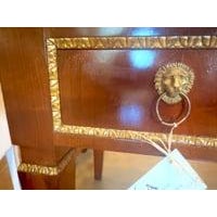 This exquisite 19th-century Italian Empire desk is a beautifully crafted piece that exemplifies the neoclassical elegance...