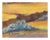 Blue Mid Century Landscape -- Purple Desert Mountain by Alice M. Fink For Sale - Image 8 of 9