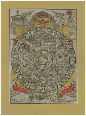 A Demon Holding the Bhavachakra, 1970s, Paper