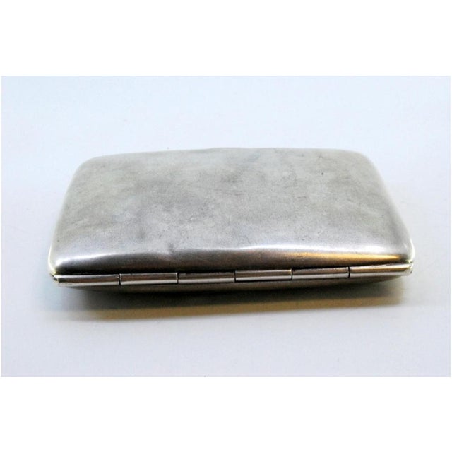 Silver Cigarette Case with Art Nouveau Reliefs For Sale - Image 4 of 8
