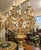 2000 - 2009 Louis XVI Style Pedestal Candelabra With Gold Leaf Floral Details & Gilded Bronze Accents For Sale - Image 5 of 5