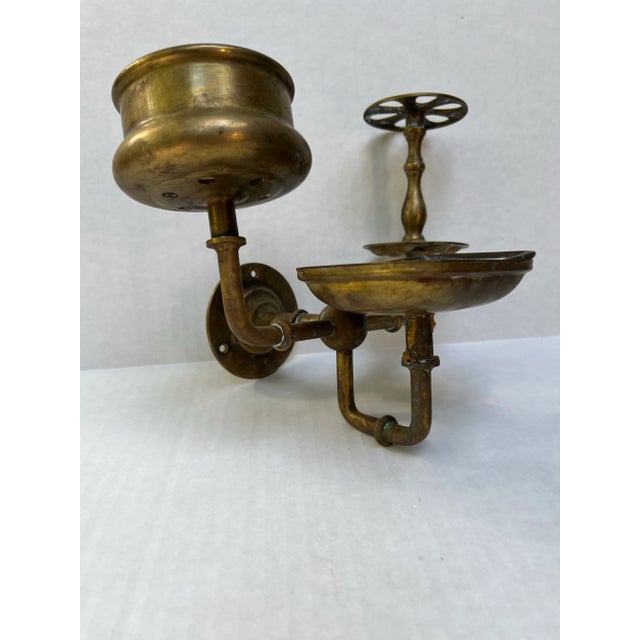 Metal Antique Brass Wall Mounted Bathroom Soap Holder For Sale - Image 7 of 8