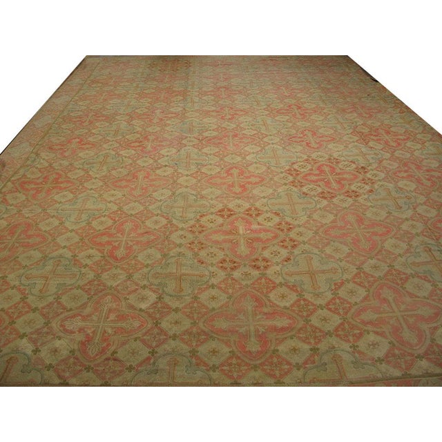 19th Century French Needlepoint Carpet ( 14'4" x 18'8" - 437 x 569 )