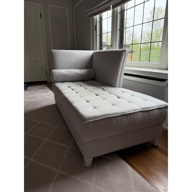 Transitional Rh Teen Chaise Lounge For Sale - Image 3 of 9