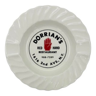 Vintage Dorrian's Red Hand Nyc Bar Restaurant Ashtray For Sale