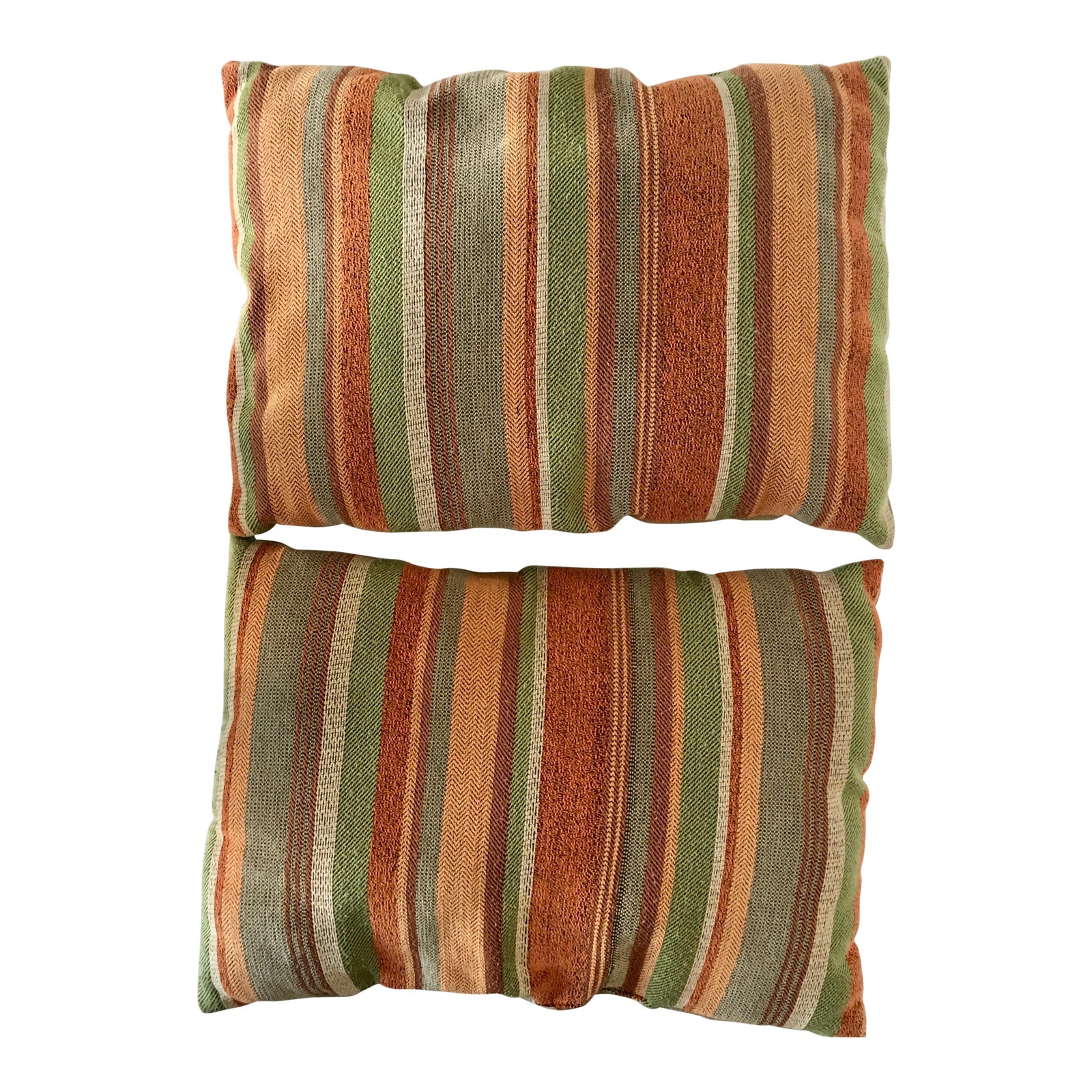 Vintage Earth Tone Accent Pillows a Pair Chairish