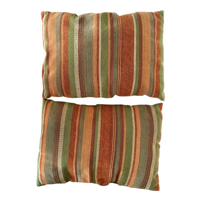 Vintage Earth Tone Accent Pillows a Pair Chairish