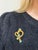 Blue Tiffany & Co. Vintage Schlumberger Studios Yellow Gold and Turquoise Brooch 18k For Sale - Image 8 of 8