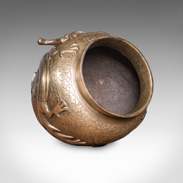 Antique Flower Urn, Oriental, Bronze, Dragon Motif, Posy Vase, Victorian, c.1900 For Sale - Image 6 of 10