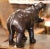 Mid-Century French Patinated Leather Hippopotamus Sculpture For Sale - Image 9 of 10