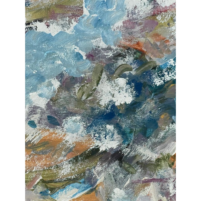 Contemporary Contemporary Abstract Painting on Canvas For Sale - Image 3 of 4