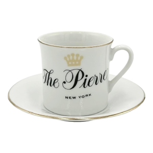 Vintage the Pierre Hotel Nyc Demitasse Cup & Saucer