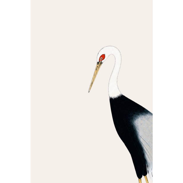 Japanese Japanese Crane Study I, Original Print, 32" X 48" For Sale - Image 3 of 10