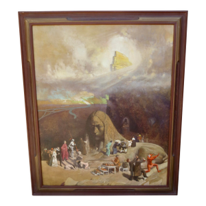 Julius Moessel Surrealist Painting "Dream Allegory"