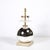 Silver Modernist Mercury Glass Table Lamps With Leather Wrapped Bases by Lorin Marsh For Sale - Image 8 of 17