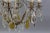 Gold Antique Louis XVI Crystal Glass and Brass Chandelier For Sale - Image 8 of 18