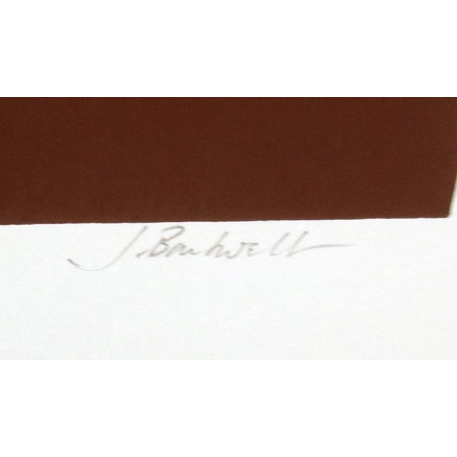 1980s "Wind Ridge" Southwestern Landscape Diptych Serigraph Prints by Jim Boutwell - a Pair For Sale - Image 4 of 10