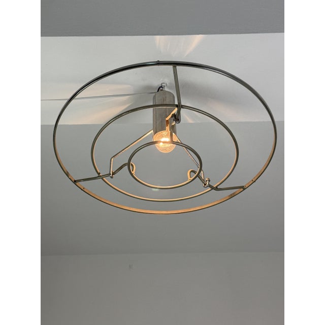 Murano Glass Ceiling Light in the style of Angelo Mangiarotti for Vistosi, 1960 For Sale - Image 9 of 10