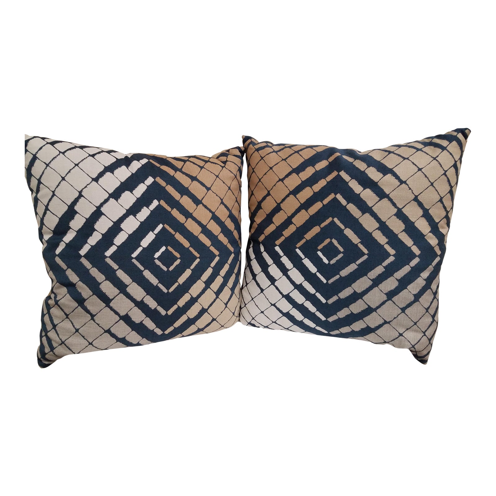 Elaine Smith Progression Sunbrella Indoor/Outdoor Pillow Set a Pair Chairish